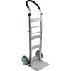 Monster Trucks® Foldable Aluminum Hand Truck With Solid TPR Tires And Ergonomic Handle, 50”H x 17-1/2”W x 18”D, Silver