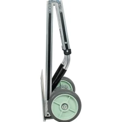 Monster Trucks® Foldable Aluminum Hand Truck With Solid TPR Tires And Ergonomic Handle, 50”H x 17-1/2”W x 18”D, Silver