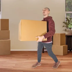 Monster Trucks 95 Lb Cardboard Moving Boxes, 15"L x 20"W x 20"H, 100% Recycled, Brown, Pack Of 6 Boxes