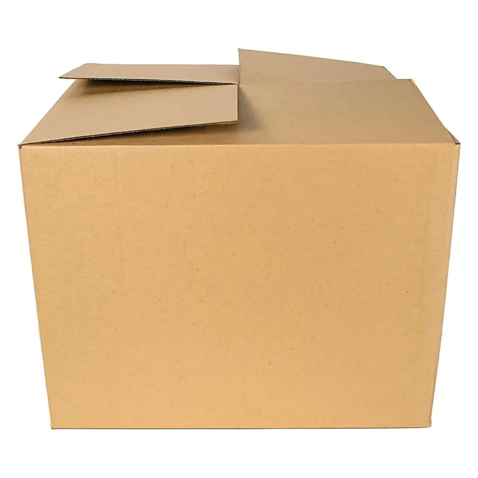 Monster Trucks 95 Lb Cardboard Moving Boxes, 15"L x 20"W x 20"H, 100% Recycled, Brown, Pack Of 6 Boxes