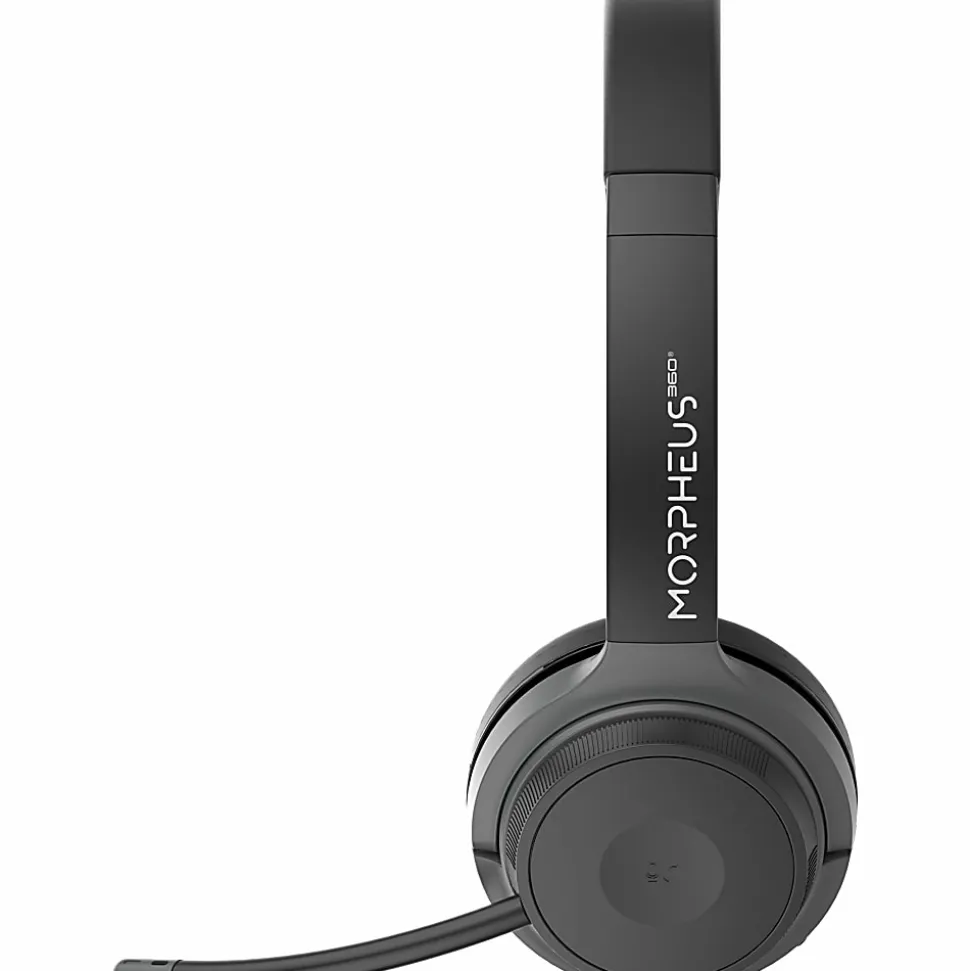Morpheus 360 Advantage Stereo Wireless Headset with Detachable Boom Microphone - Bluetooth Headphones with 2.4GHz Receive - HS6500SBT