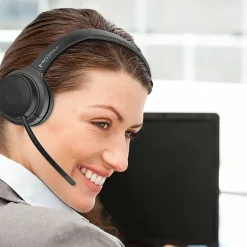 Morpheus 360 Advantage Wireless Mono Headset with Detachable Boom Microphone - Black