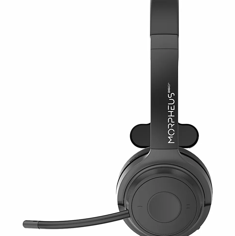 Morpheus 360 Advantage Wireless Mono Headset with Detachable Boom Microphone - Black