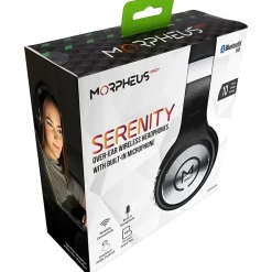Morpheus 360® SERENITY Wireless Over-the-Ear Headphones, Hi-Fi Stereo, Wireless Headset with Microphone, HP5500B - HP5500B