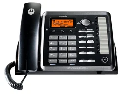 Motorola® Corded Desk Phone And Digital Answering System, Black, ML25254