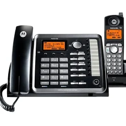 Motorola® Corded Desk Phone And Digital Answering System, Black, ML25255