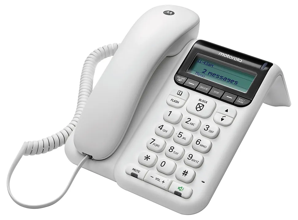 Motorola® CT610 Corded Telephone With Digital Answering Machine