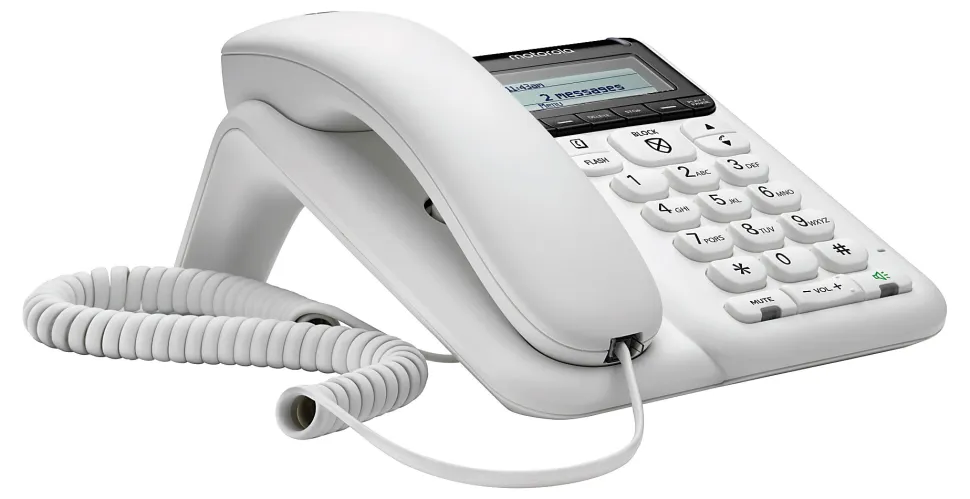 Motorola® CT610 Corded Telephone With Digital Answering Machine