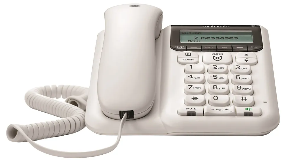 Motorola® CT610 Corded Telephone With Digital Answering Machine