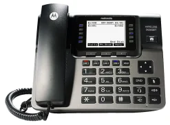 Motorola® DECT 6.0 4-Line Wireless Desk Phone With Digital Answering System, ML1100