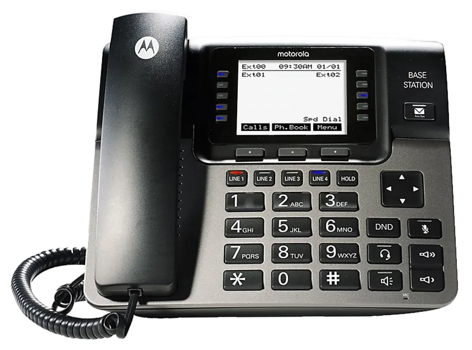 Motorola® 4-Line Desk Phone Base Station With Digital Answering System, ML1000