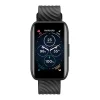 Motorola Moto Watch 40 - Black aluminum - smart watch with strap - silicone - display 1.57" - Bluetooth - 0.92 oz - phantom black