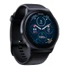 Motorola Moto Watch 120 - Black zinc alloy - smart watch with strap - silicone - display 1.43" - Bluetooth, Bluetooth - 1.94 oz - phantom black