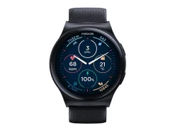 Motorola Moto Watch 120 - Black zinc alloy - smart watch with strap - silicone - display 1.43