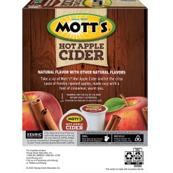 Mott's Apple Cider Keurig Single-Serve K-Cup Pods, 24 Pods Per Pack, Case Of 4 Packs
