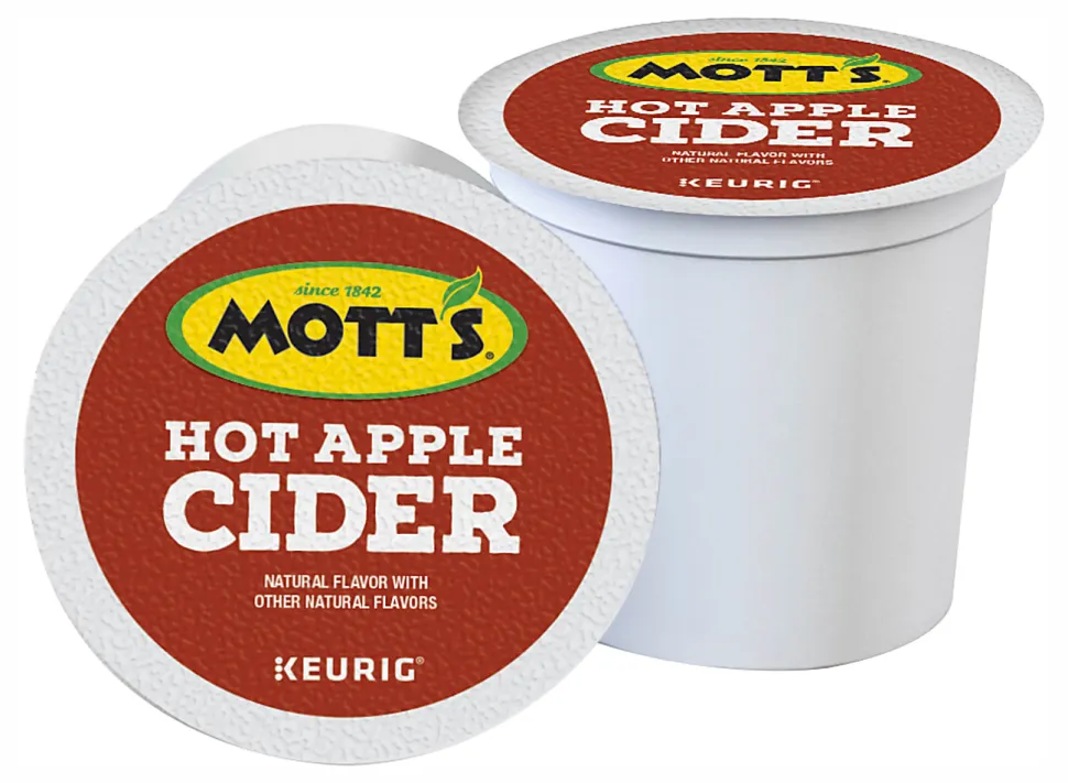 Mott's Single-Serve K-Cup® Pods, Hot Apple Cider, Pack Of 24