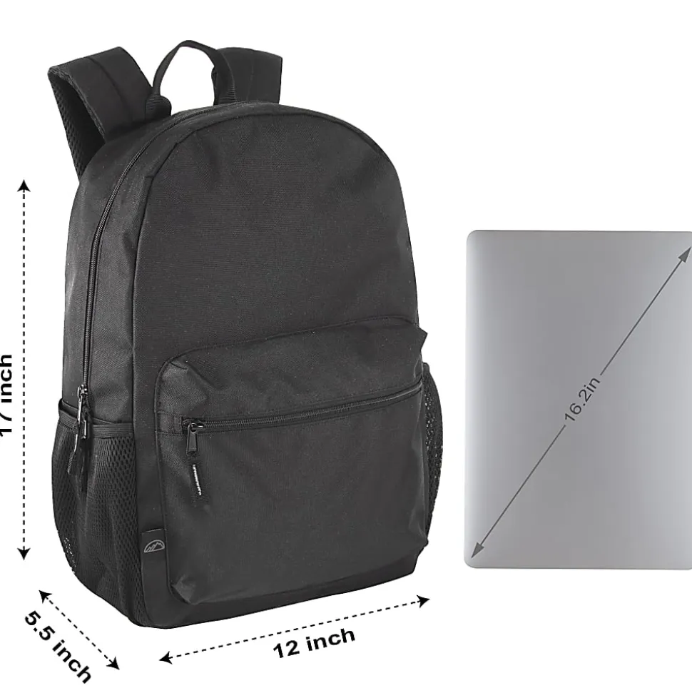 Mountain Edge Classic Backpacks, Assorted Colors, Total Qty 24