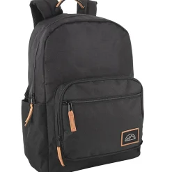 Mountain Edge Deluxe Backpacks With 17" Laptop Sleeves, Black/Gray/Navy, Total Qty 24