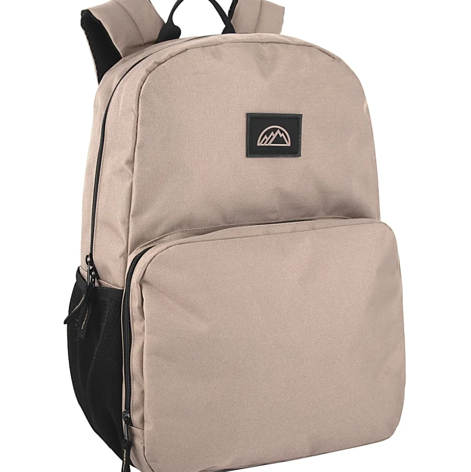 Mountain Edge Dome Backpacks With 17" Laptop Sleeves, Black/Gray/Navy/Tan, Total Qty 24