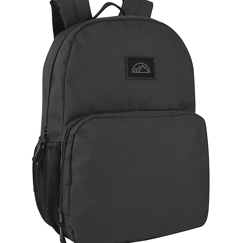 Mountain Edge Dome Backpacks With 17" Laptop Sleeves, Black/Gray/Navy/Tan, Total Qty 24