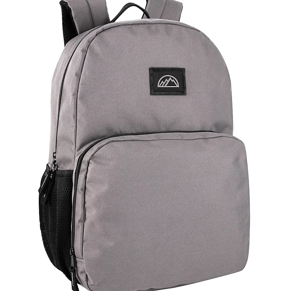 Mountain Edge Dome Backpacks With 17" Laptop Sleeves, Black/Gray/Navy/Tan, Total Qty 24