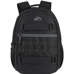 Mountain Edge Double Section Skate Strap Backpack, Black