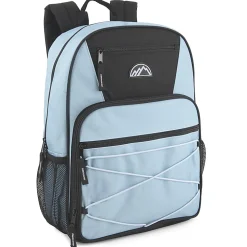 Mountain Edge Multi-Pocket Bungee Cord Sport Backpacks, Pink/Purple/Blue, Total Qty 24