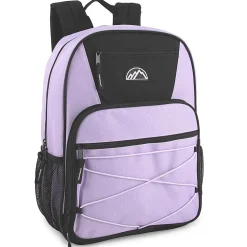 Mountain Edge Multi-Pocket Bungee Cord Sport Backpacks, Pink/Purple/Blue, Total Qty 24