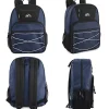 Mountain Edge Multi-Pocket Bungee Cord Sport Backpacks, Black/Blue/Gray, Total Qty 24