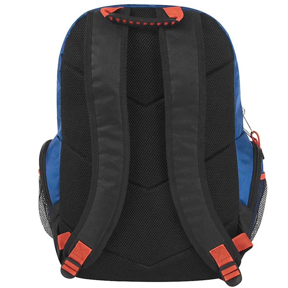 Mountain Edge Multi-Pocket Daisy Chain Backpack With 17" Laptop Sleeve, Blue