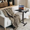 Mount-It! Adjustable-Height Overbed Standing Desk, Black