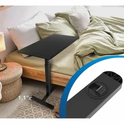 Mount-It! Adjustable-Height Overbed Standing Desk, Black