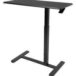 Mount-It! Adjustable-Height Overbed Standing Desk, Black
