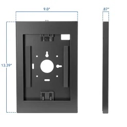 Mount-It! Anti-Theft Tablet Wall Mount For iPad, iPad Air & iPad Pro, 13.4”H x 9”W x 0.87”D, Black