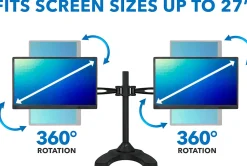 Mount-It! Dual Monitor Desk Stand for 13