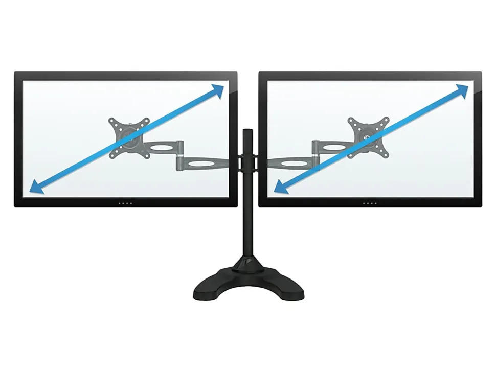 Mount-It! Dual Monitor Desk Stand for 13"-27" Inch Computer Screens, MI-792