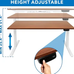 Mount-It! Dual-Motor Electric Standing Desk With Adjustable Height And 55