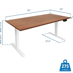 Mount-It! Dual-Motor Electric Standing Desk With Adjustable Height And 55