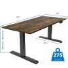 Mount-It! Dual-Motor Electric Standing Desk With Adjustable Height And 55"W Tabletop, Oak