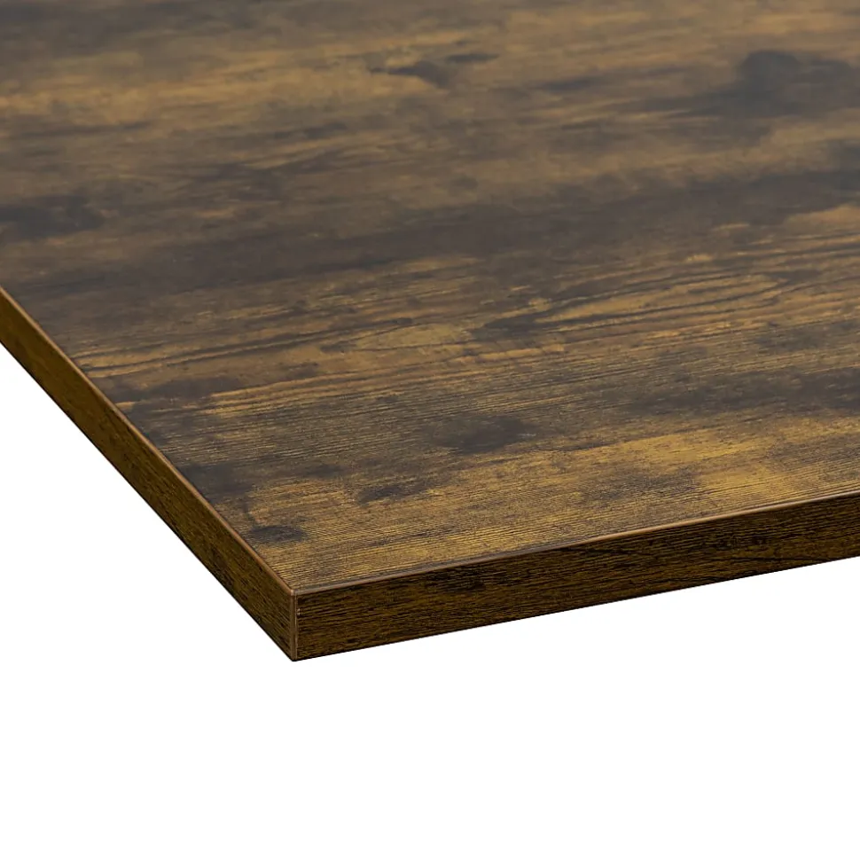 Mount-It! Dual-Motor Electric Standing Desk With Adjustable Height And 55"W Tabletop, Oak