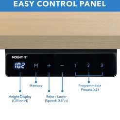 Mount-It! Electric Standing Desk With Adjustable Height And 55
