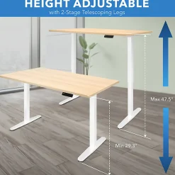 Mount-It! Electric Standing Desk With Adjustable Height And 55