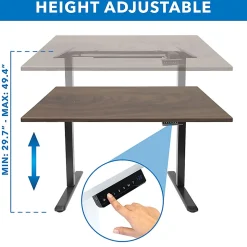 Mount-It! Electric Standing Desk With Adjustable Height And 55