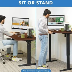 Mount-It! Electric Standing Desk With Adjustable Height And 55