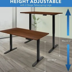 Mount-It! Electric Standing Desk With Adjustable Height And 55