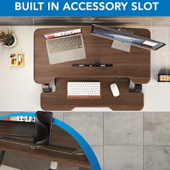 Mount-It! Electric Standing Desk Converter With Adjustable Height And 38