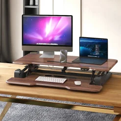 Mount-It! Electric Standing Desk Converter With Adjustable Height And 38