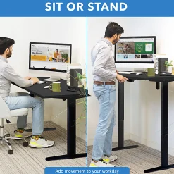 Mount-It! Electric Standing Desk With Adjustable Height And 55