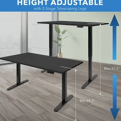 Mount-It! Electric Standing Desk With Adjustable Height And 55