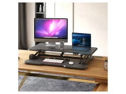 Mount-It! Electric Standing Desk Converter With Adjustable Height And 38